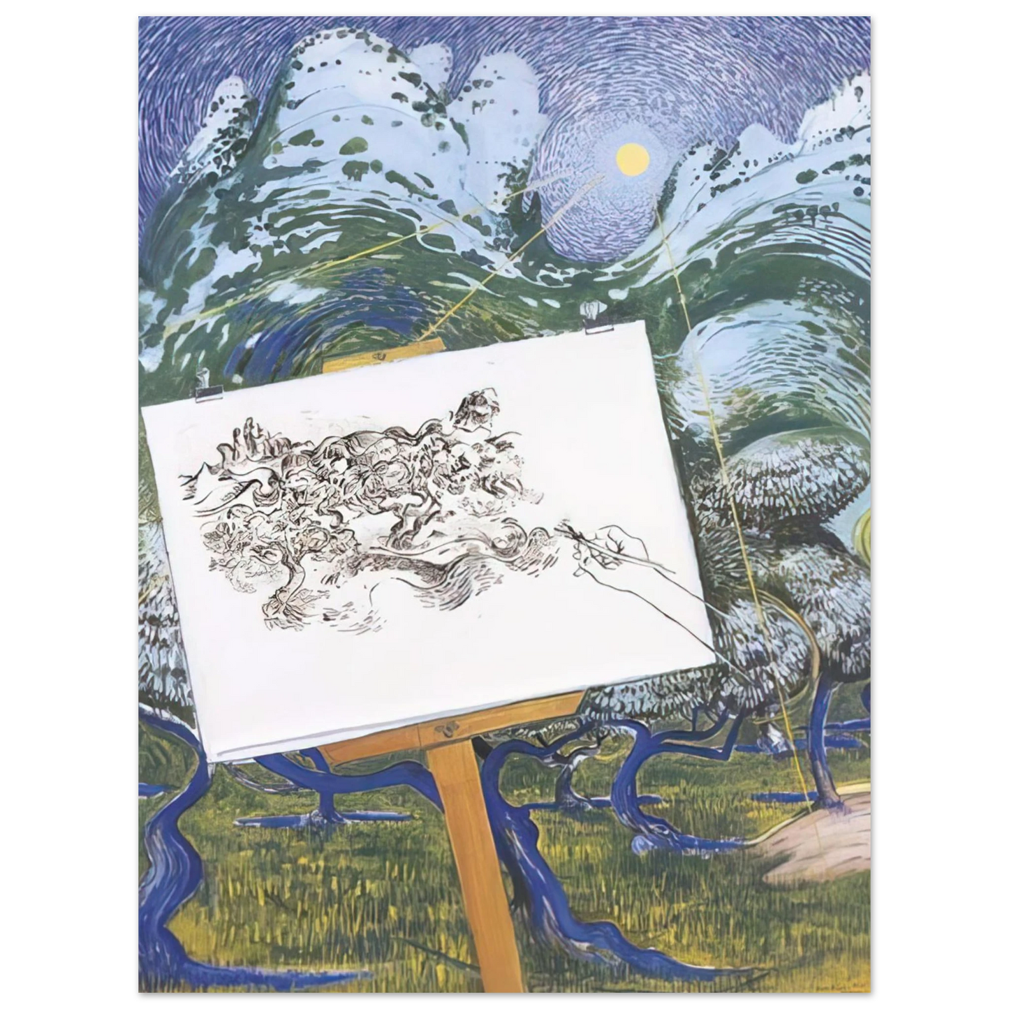 Brett Whiteley - St-Remy de Provence - 1983  75x100 cm / 30x40inches Fine Art Poster