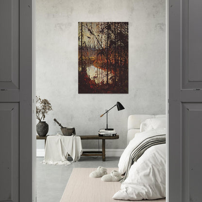 NORTHERN RIVER 1915 - Tom Thomson Brushed Aluminum Print - 70x100 cm / 28x40 inches | Tom Thomson Aluminum Print | Tom Thomson Prints