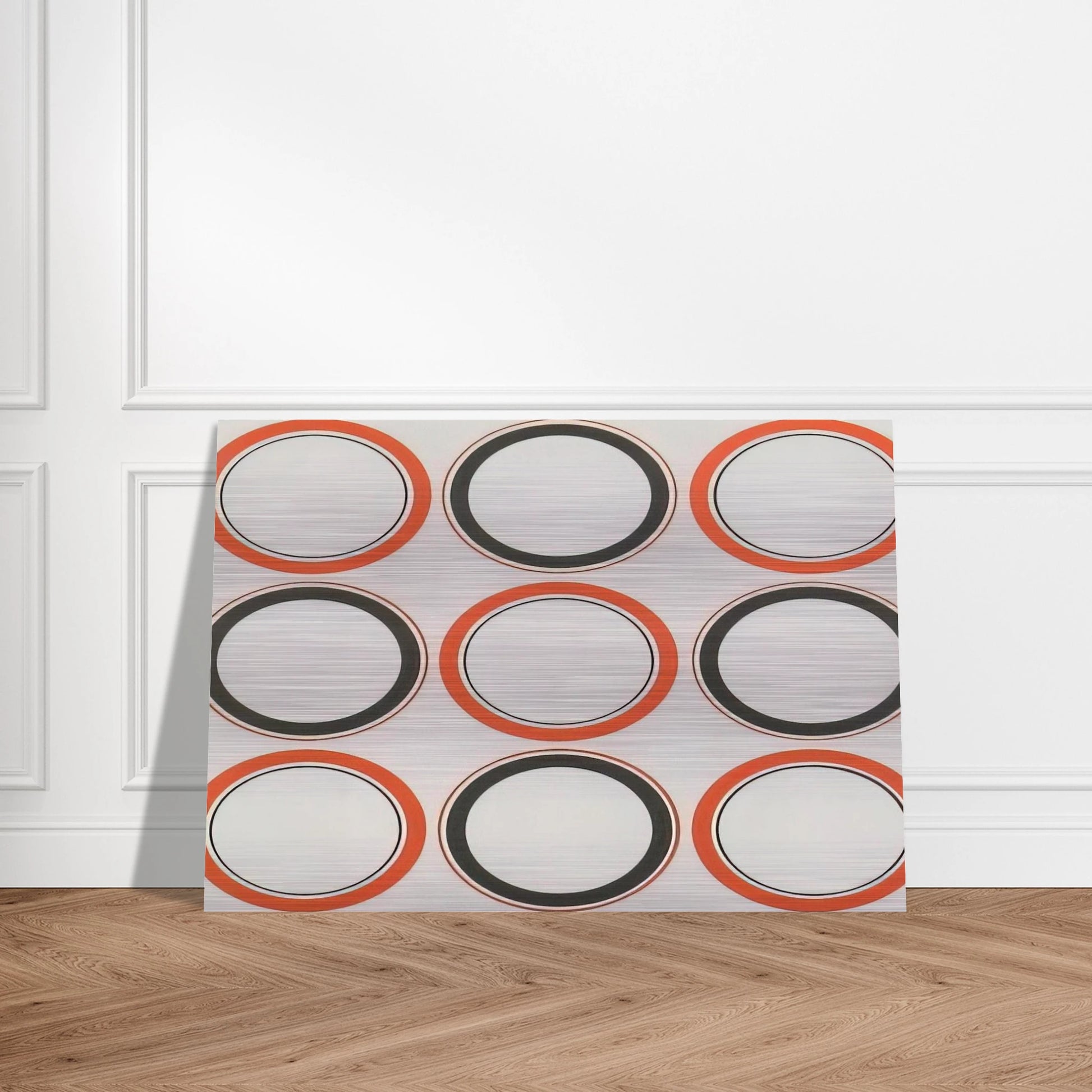 Cercle rouge et noir - 1980 - Antonio Asis Brushed Aluminum Print - 70x100 cm / 28x40 inches | Antonio Asis Aluminum Print | Antonio Asis Prints