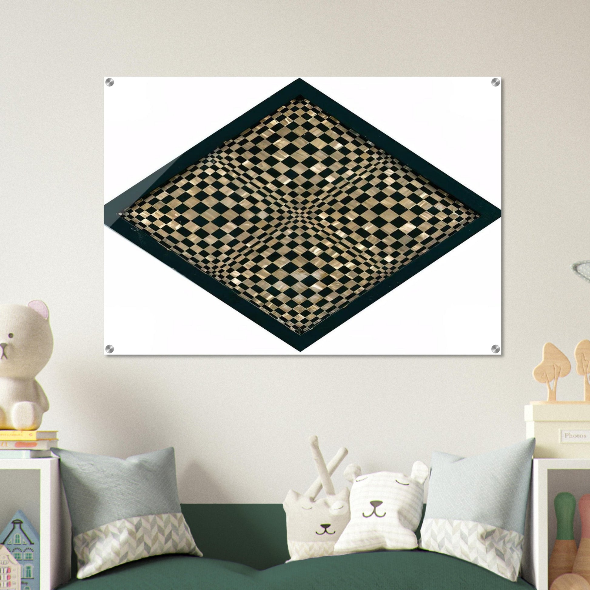 Oggetto ottico dynamico - Op Art - Dadamaino Acrylic Print - 70x100 cm / 28x40″ inches