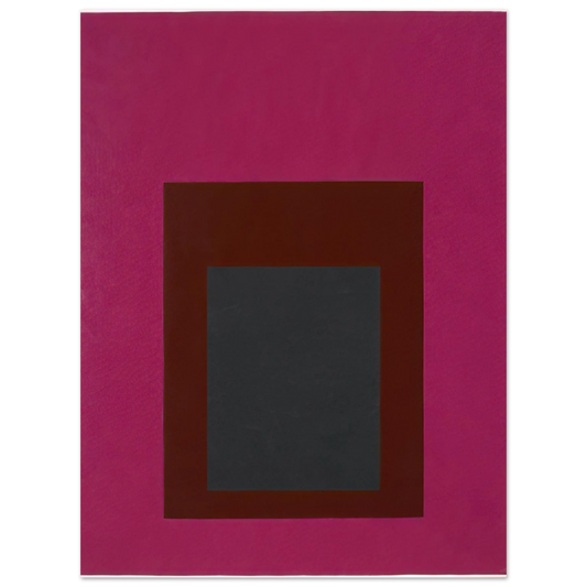 Josef Albers - HOMAGE TO THE SQUARE GUARDED 1952  75x100 cm / 30x40inches Fine Art Poster