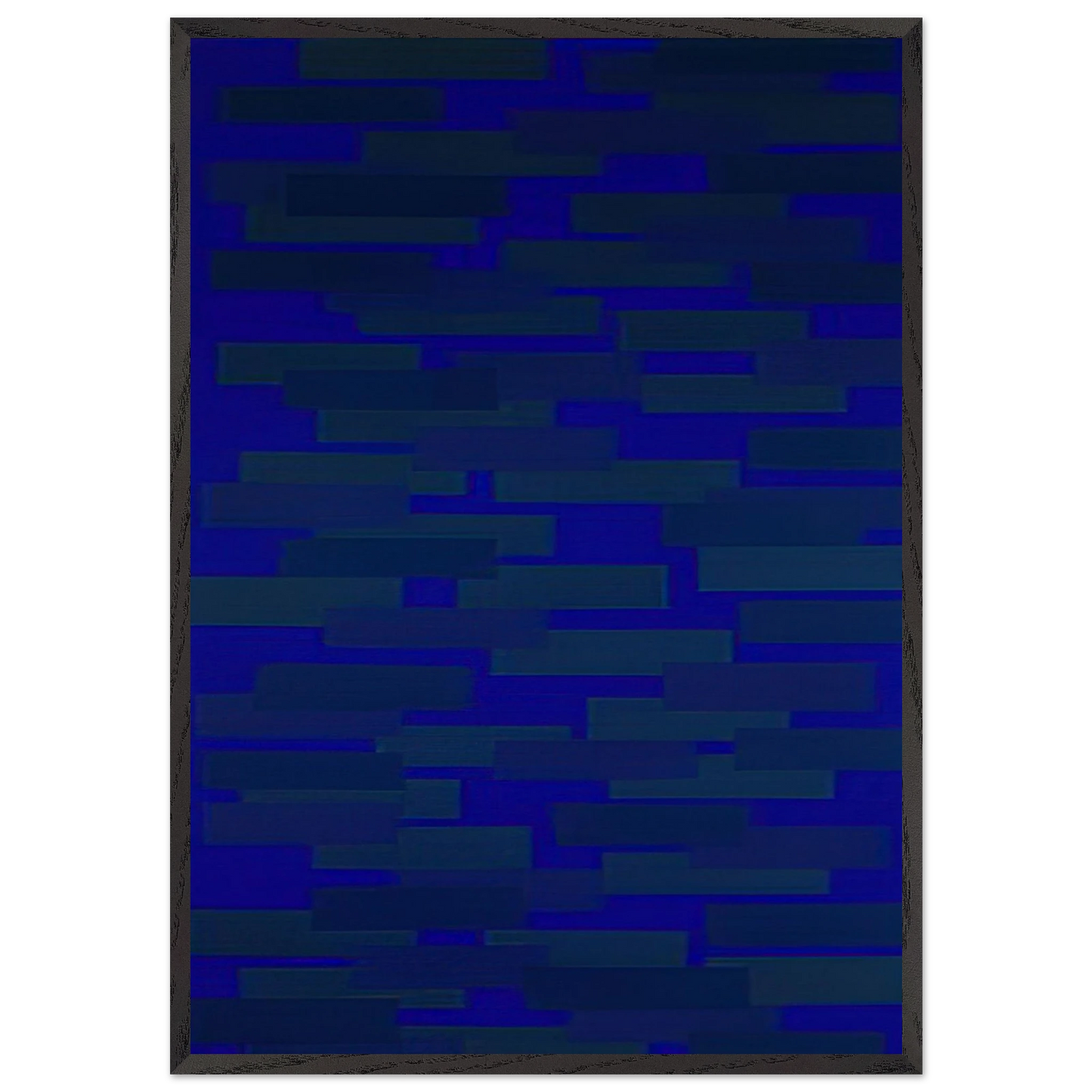 Number 15 - 1952 - Ad Reinhardt 70x100 cm / 28x40 inches Framed Art Print – Black Wooden Frame
