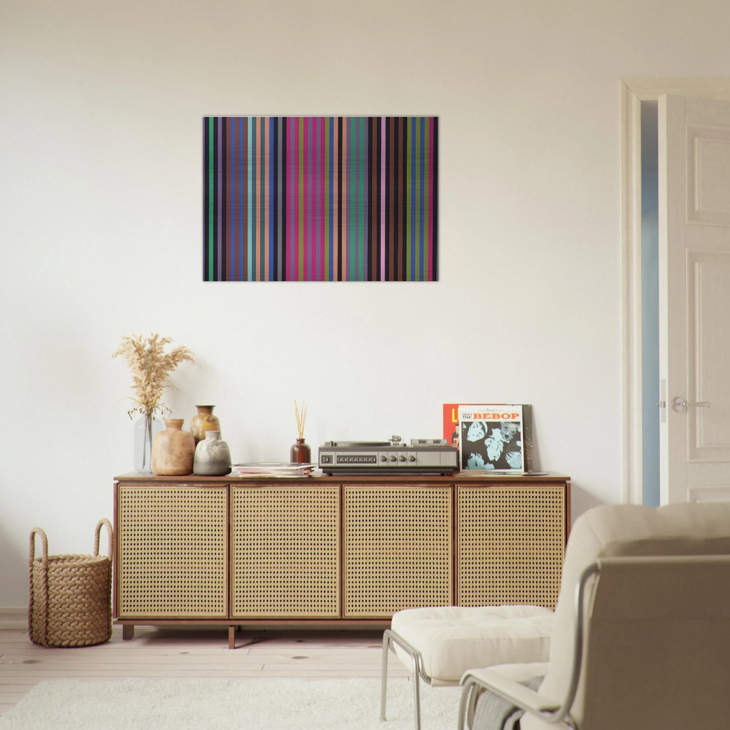 King Kong - 1969 - Gene Davis Brushed Aluminum Print - 70x100 cm / 28x40 inches | Gene Davis Aluminum Print | Gene Davis Prints