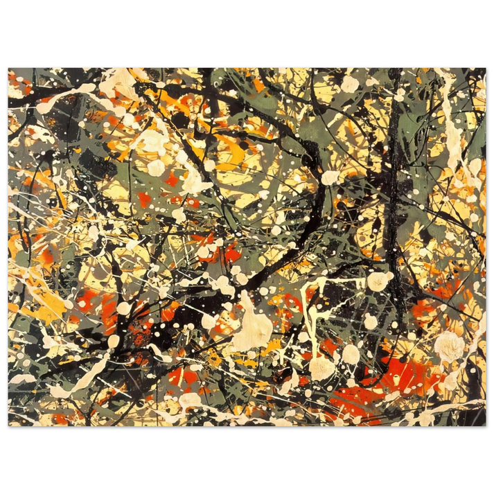 Jackson Pollock - NUMBER 8 DETAIL  75x100 cm / 30x40inches Fine Art Poster