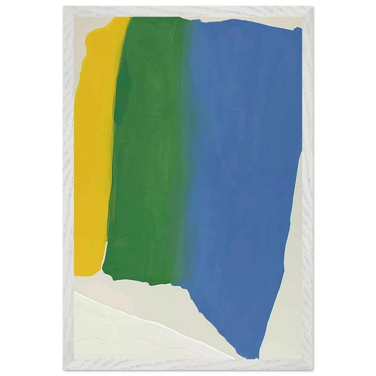 Helen Frankenthaler - Summer Insignia - 1969 Wall art - 27x35 cm / 11x14 inches - Premium Wooden Framed Poster With Fine Art Paper-canvas - Black frame
