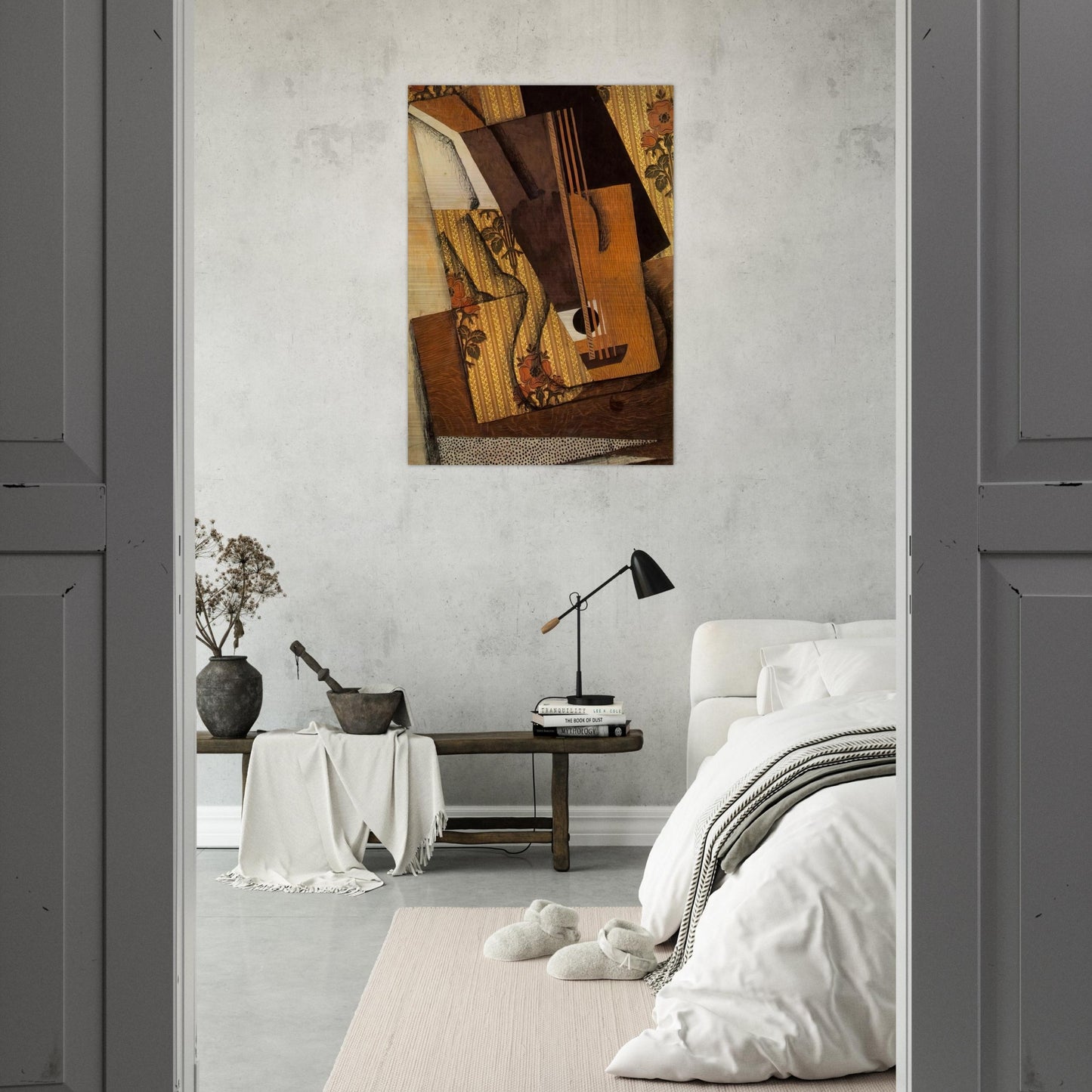 THE GUITAR 1914 - Juan Gris Brushed Aluminum Print - 70x100 cm / 28x40 inches | Juan Gris Aluminum Print | Juan Gris Prints