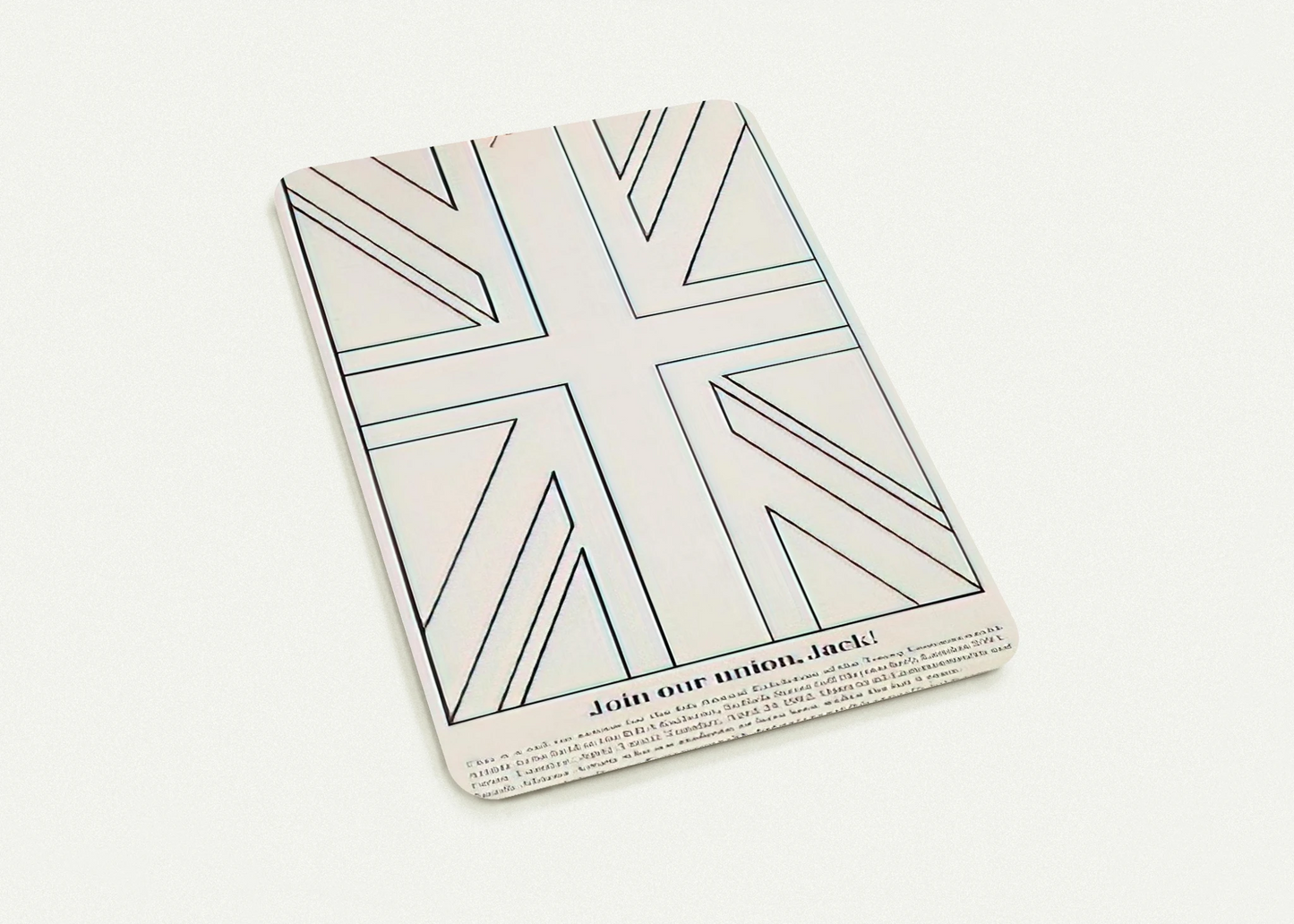 Join our union, Jack! Young Commonwealth Artists - 1962 By Billy Apple Pack of 10 Post Cards | Billy Apple Post Cards | A6 (10.5 x 14.8 cm) - 4.1 x 5.8 inches