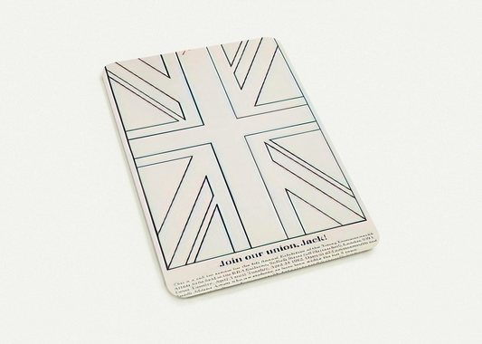 Join our union, Jack! Young Commonwealth Artists - 1962 By Billy Apple Pack of 10 Post Cards | Billy Apple Post Cards | A6 (10.5 x 14.8 cm) - 4.1 x 5.8 inches