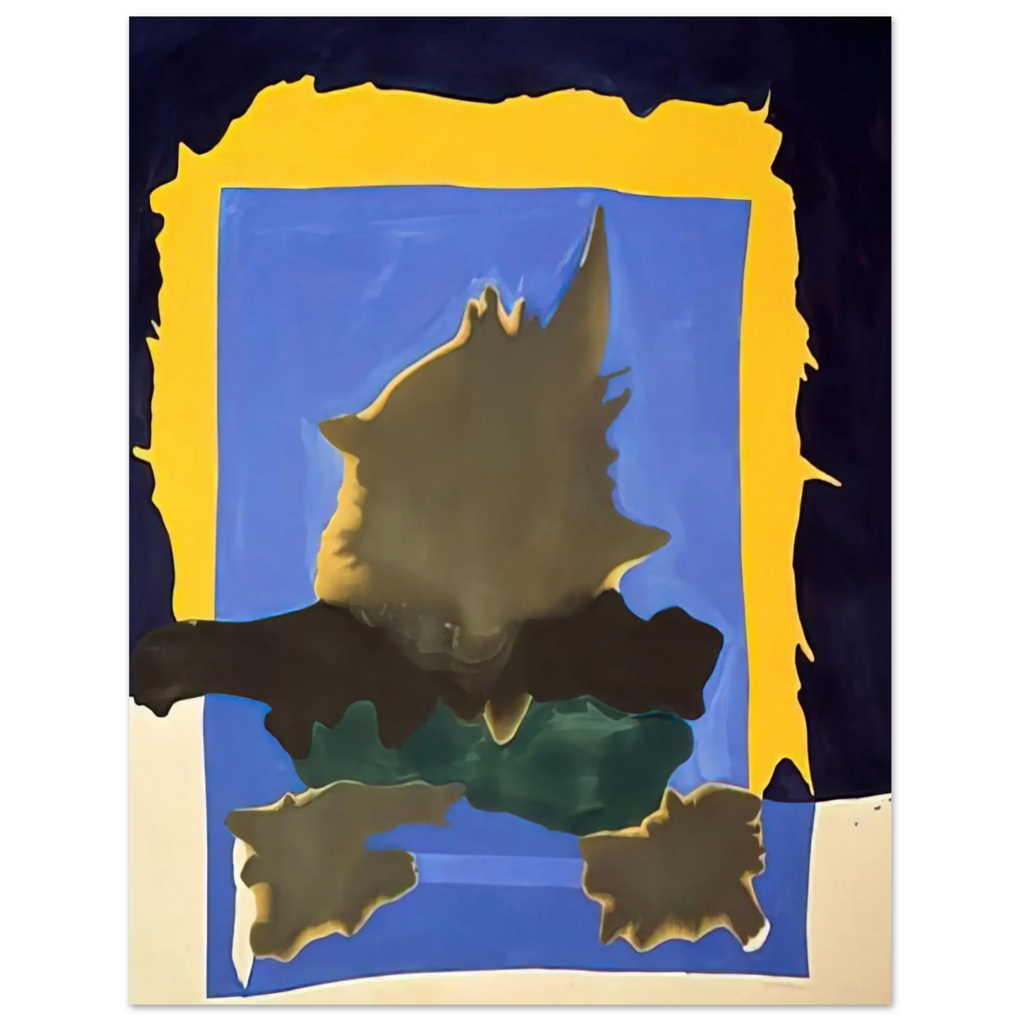 Helen Frankenthaler - Interior Landscape - 1964 Wall art - 27x35 cm / 11x14 Inches - Fine Art Poster - -