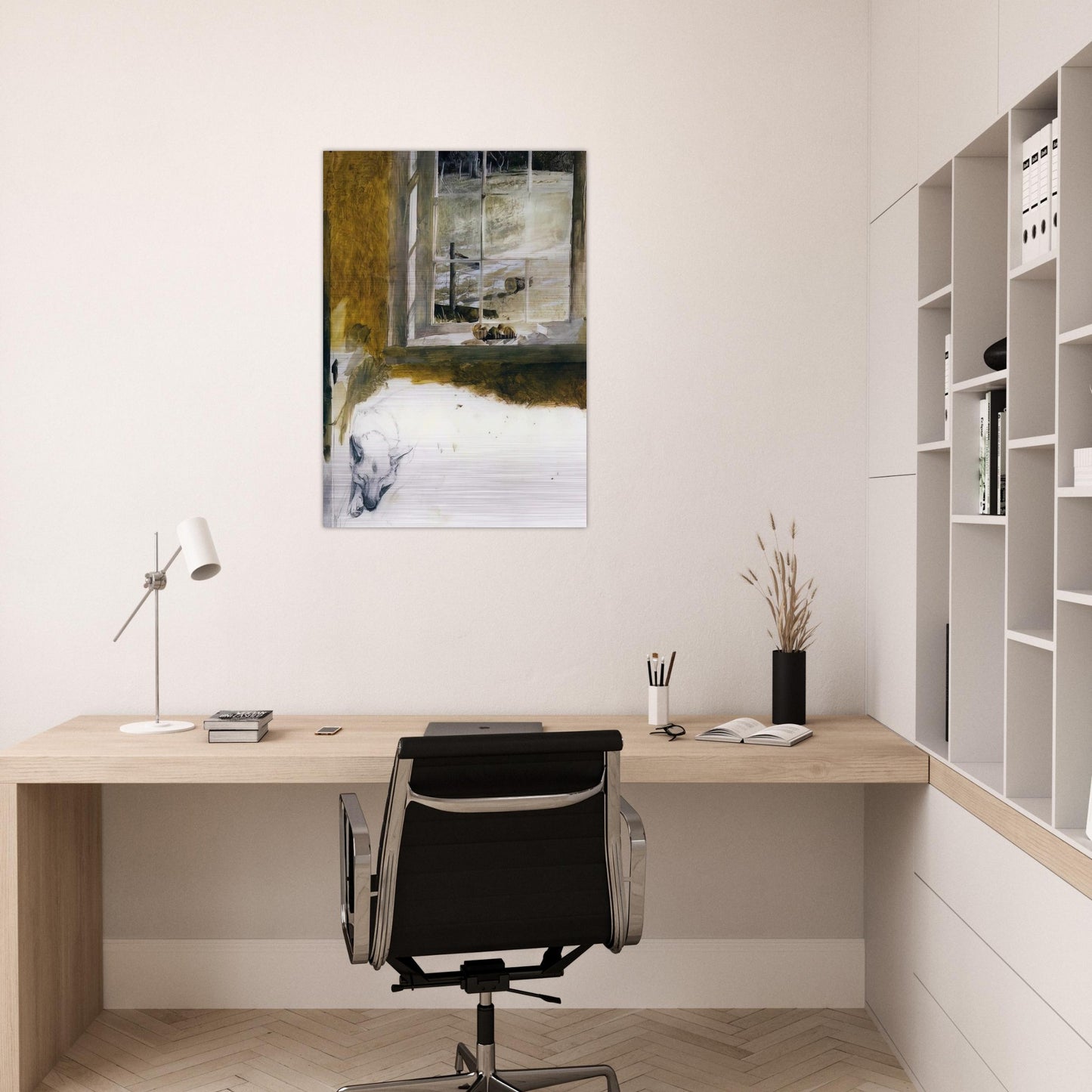 GROUNDHOG DAY 3 - Andrew Wyeth Brushed Aluminum Print - 70x100 cm / 28x40 inches | Andrew Wyeth Aluminum Print | Andrew Wyeth Prints