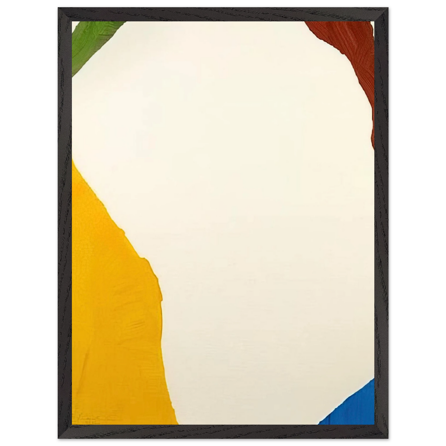 Helen Frankenthaler - Wind Directions - 1970 Wall art - 27x35 cm / 11x14 inches - Premium Wooden Framed Poster With Fine Art Paper-canvas - Black frame
