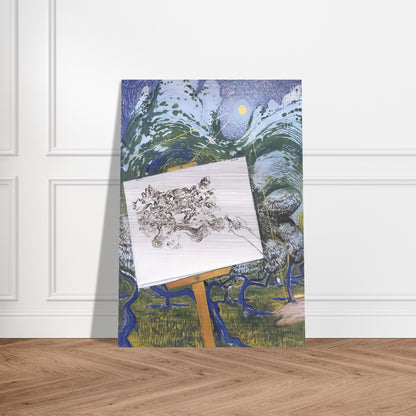 St-Remy de Provence - 1983 - Brett Whiteley Brushed Aluminum Print - 70x100 cm / 28x40 inches | Brett Whiteley Aluminum Print | Brett Whiteley Prints