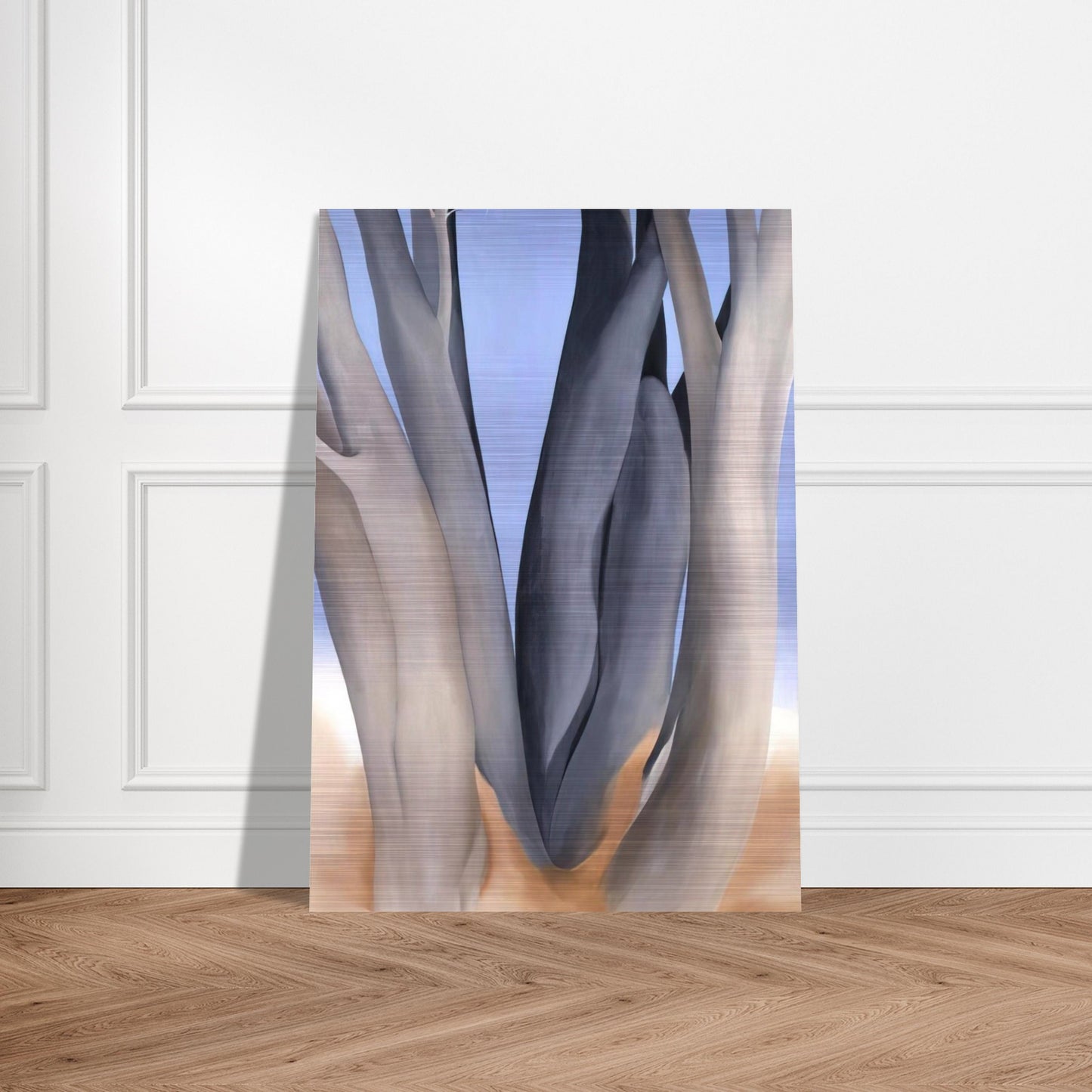 Dark Tree Trunks - Georgia O'Keeffe Brushed Aluminum Print - 70x100 cm / 28x40 inches | Georgia O'Keeffe Aluminum Print | Georgia O'Keeffe Prints