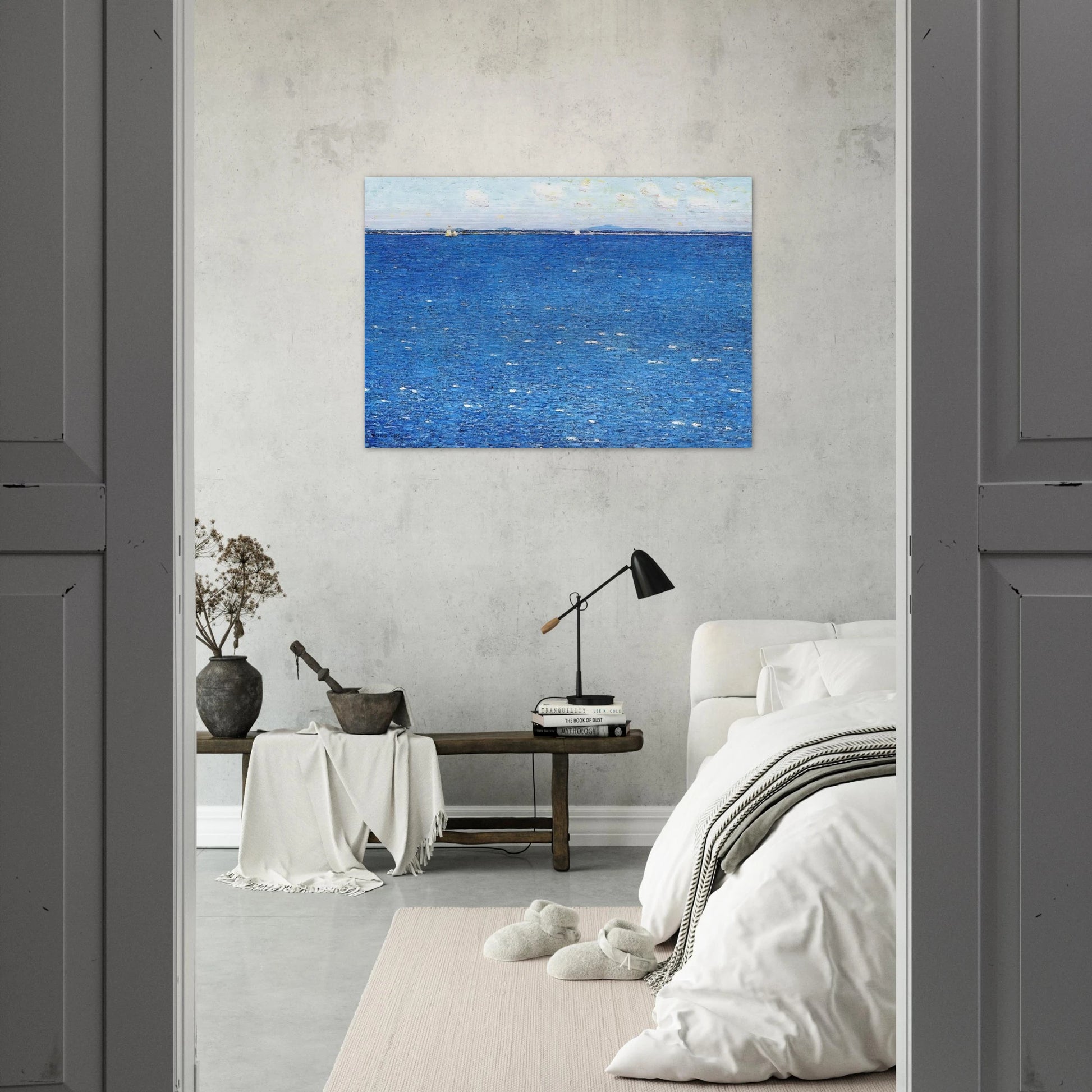 West Wind, Appledore - Childe Hassam Brushed Aluminum Print - 70x100 cm / 28x40 inches | Childe Hassam Aluminum Print | Childe Hassam Prints