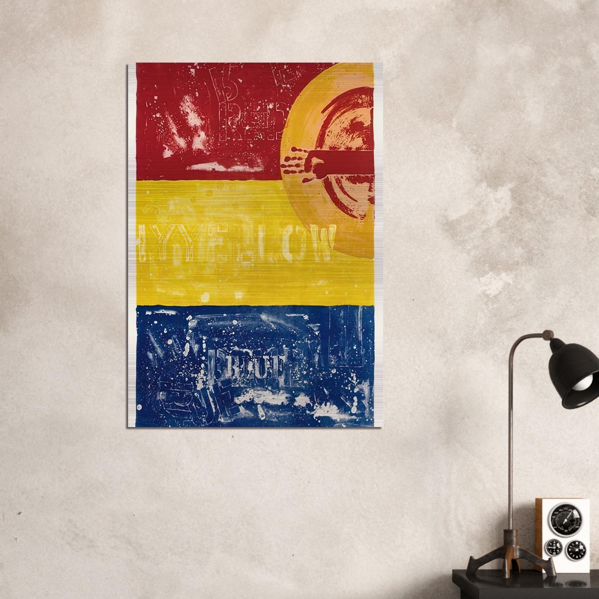 PERISCOPE I ULAE 200 - Jasper Johns Brushed Aluminum Print - 70x100 cm / 28x40 inches | Jasper Johns Aluminum Print | Jasper Johns Prints