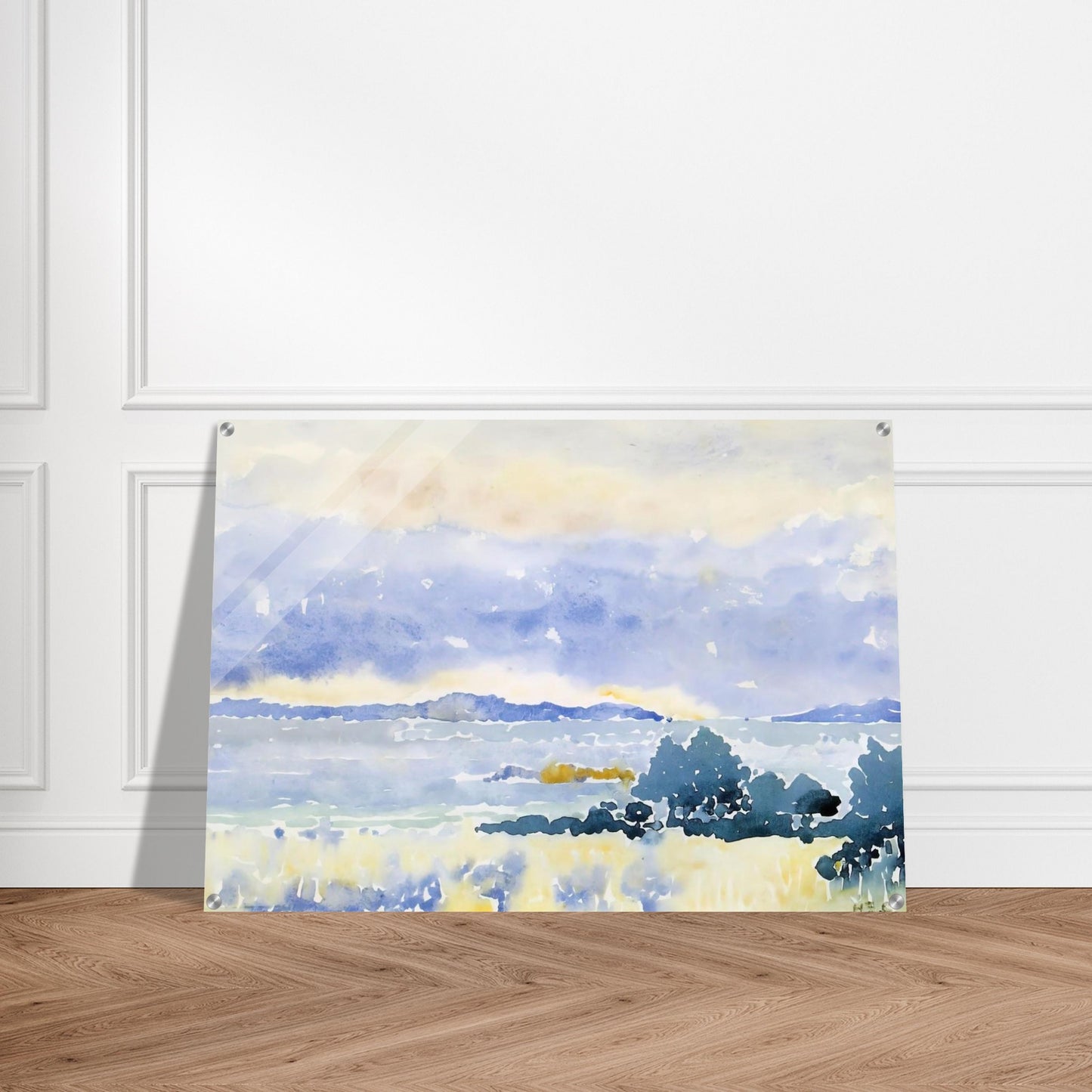 Land by the Sea - Henri-Edmond Cross Acrylic Print - 70x100 cm / 28x40″ inches