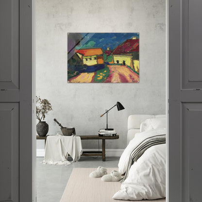 LANDSCHAFTSTUDIE DORFSTRASSE 1908 - Alexej von Jawlensky Acrylic Print - 70x100 cm / 28x40″ inches