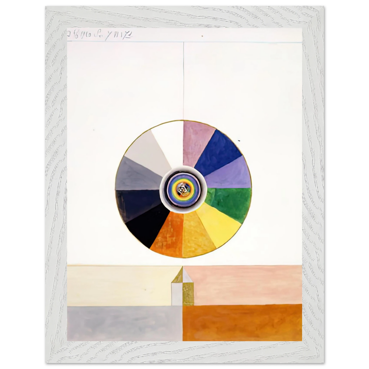 Hilma af Klint - SERIES VII NO 7D 1920 Wall art - A1 (59.4 x 84.1  cm) - Premium Wooden Framed Poster With Fine Art Paper-canvas - Black frame