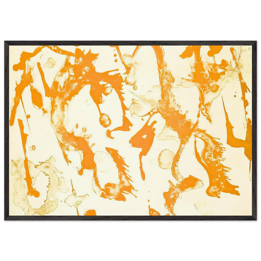 Gold Stone - Lee Krasner 70x100 cm / 28x40 inches Framed Art Print – Black Wooden Frame