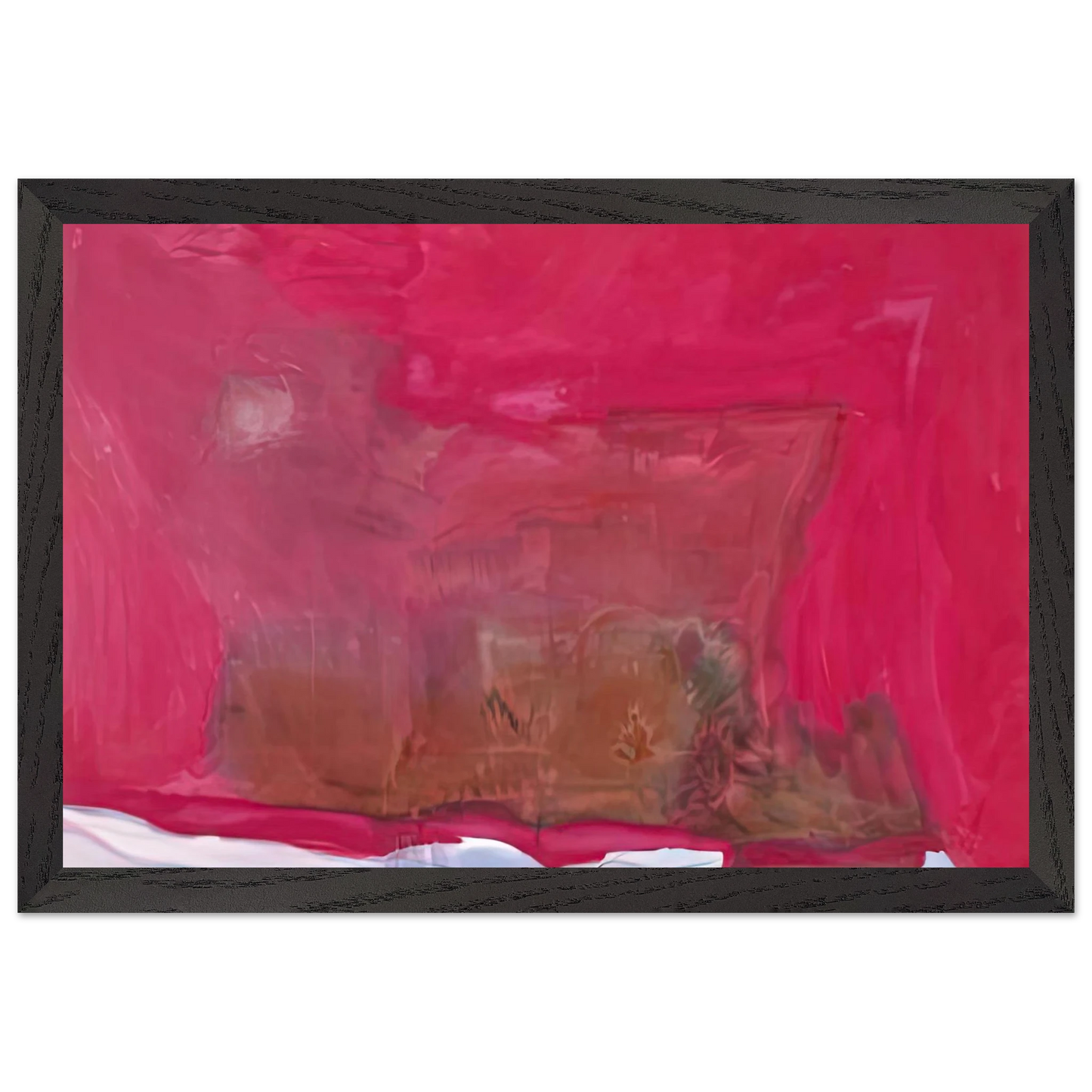 Helen Frankenthaler - Renaissance, 1971- Wall Art - 21x29.7 cm / 8x12" - Premium Wooden Framed Poster With Fine Art Paper-canvas - White frame
