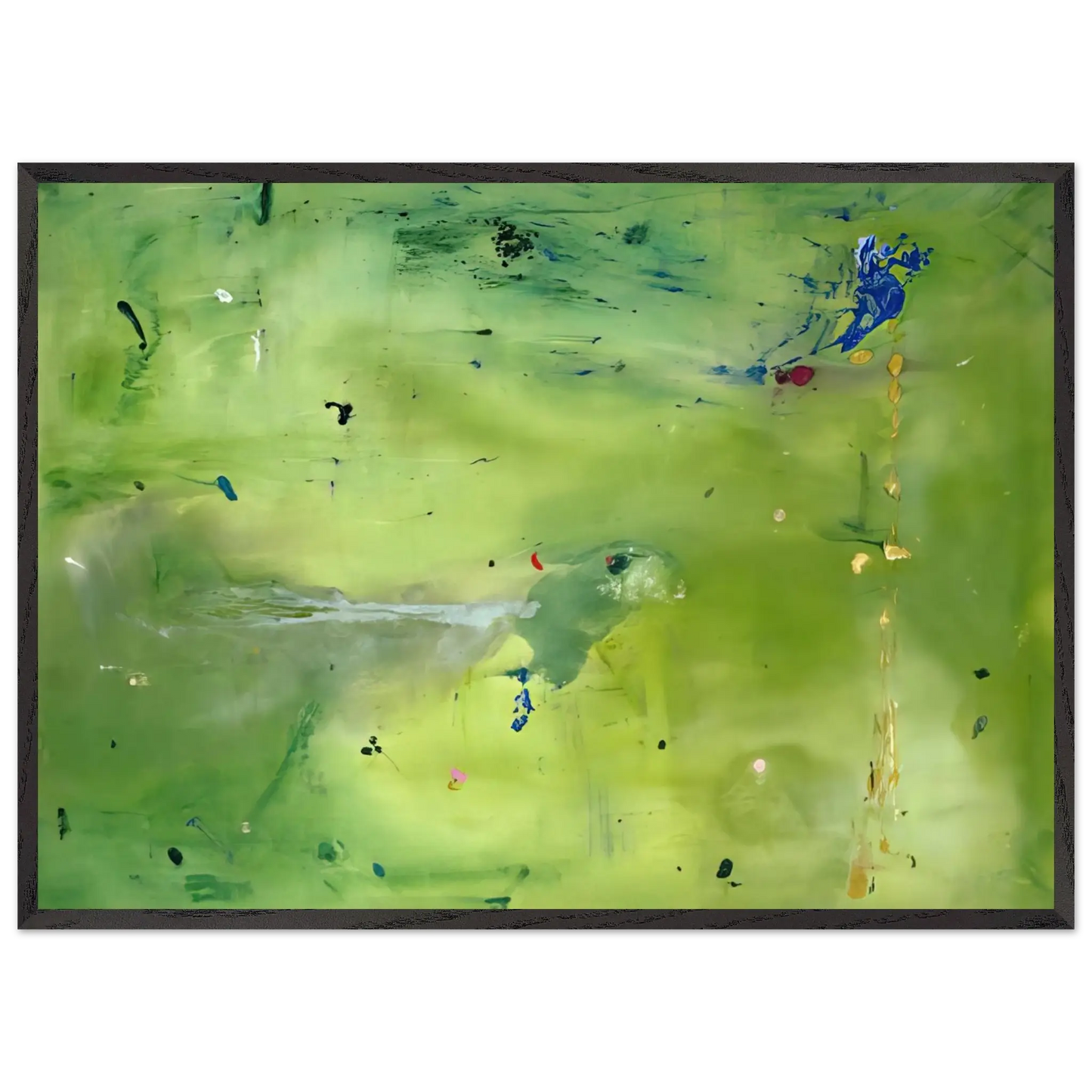 Helen Frankenthaler - A Green Thought in a Green Shade - 1981 Wall art - 40x50 cm / 16x20 Inches - Fine Art Poster - -