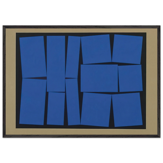 Metaesquema 19 - 1958 - Helio Oiticica 70x100 cm / 28x40 inches Framed Art Print – Black Wooden Frame