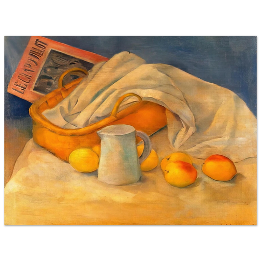 Esteban Vicente - STILL LIFE WITH LE CRAPOUILLOT 1925  75x100 cm / 30x40inches Fine Art Poster