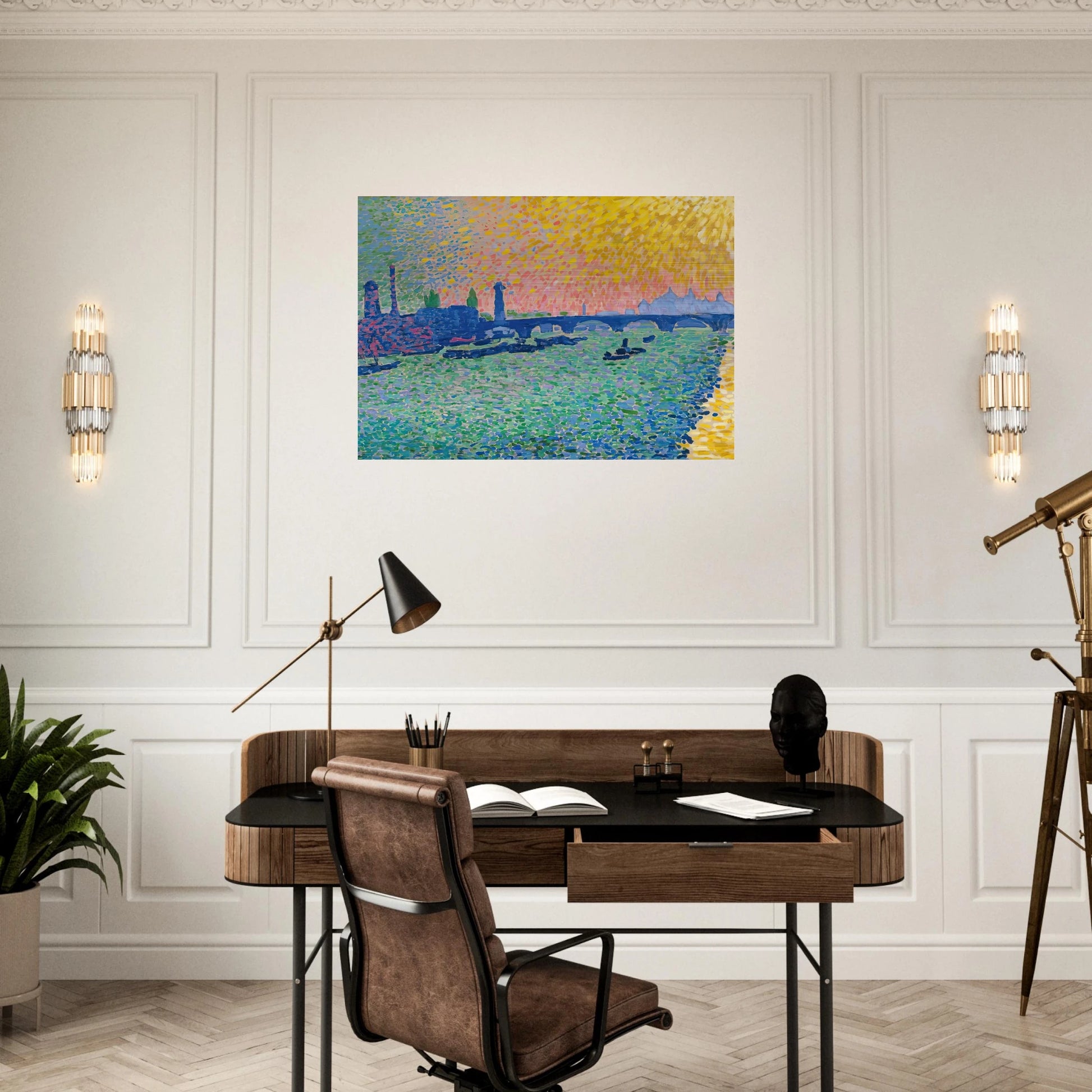 WATERLOO BRIDGE 1906 - Andre Derain Brushed Aluminum Print - 70x100 cm / 28x40 inches | Andre Derain Aluminum Print | Andre Derain Prints