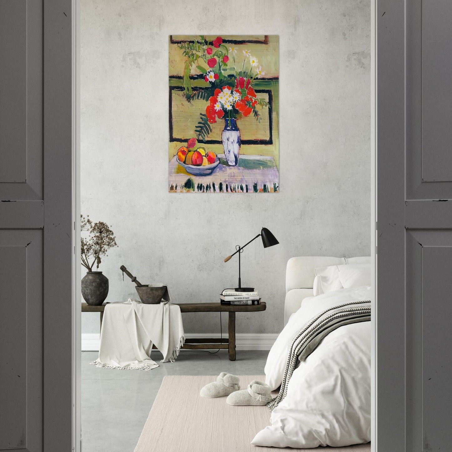 FLOWERS AND FRUIT 1909 - Henri Matisse Brushed Aluminum Print - 70x100 cm / 28x40 inches | Henri Matisse Aluminum Print | Henri Matisse Prints