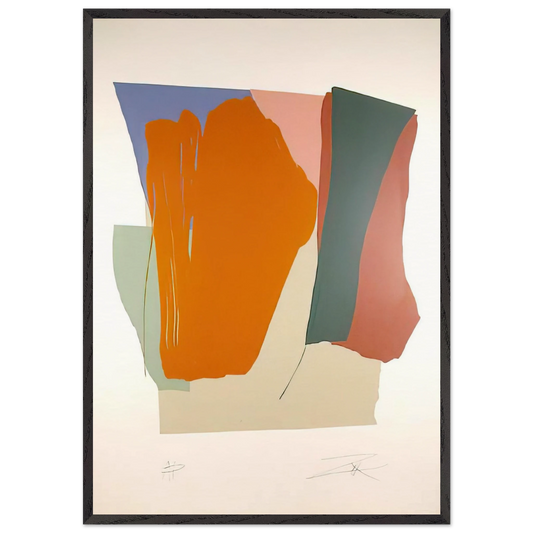 Untitled 8 - 1979 - Larry Zox 70x100 cm / 28x40 inches Framed Art Print – Black Wooden Frame