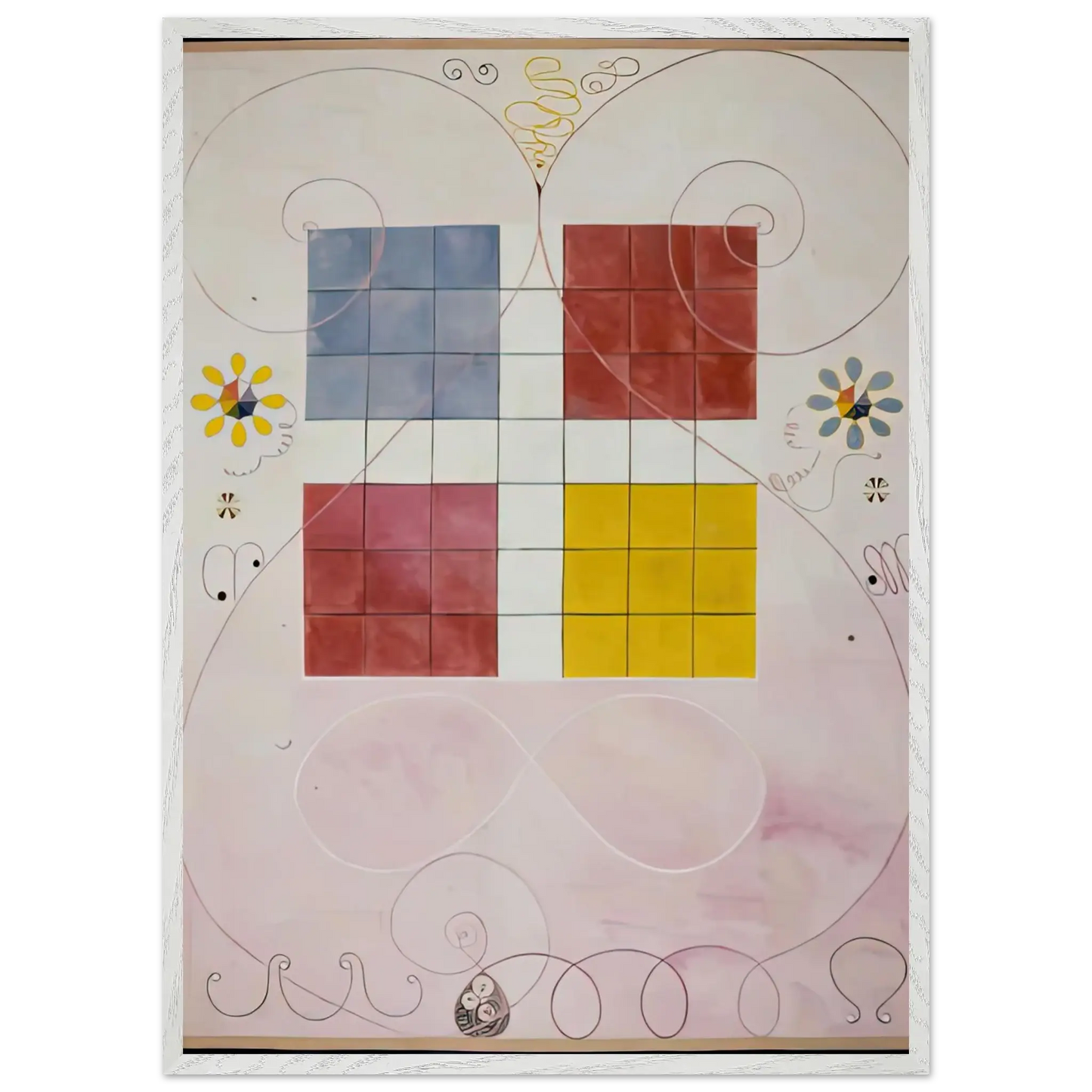 Hilma af Klint - DE TIO ST RSTA N 10 ALDERDOMEN 1907 Wall art - A3 (29.7 x 42  cm) - Fine Art Poster - -