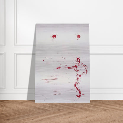 RED DANCE 1986 - Susan Rothenberg Brushed Aluminum Print - 70x100 cm / 28x40 inches | Susan Rothenberg Aluminum Print | Susan Rothenberg Prints