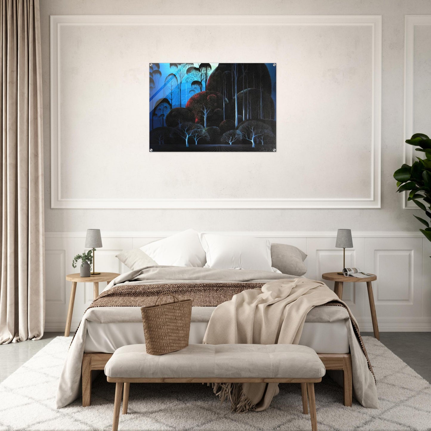 Enchanted Forest - Eyvind Earle Acrylic Print - 70x100 cm / 28x40″ inches