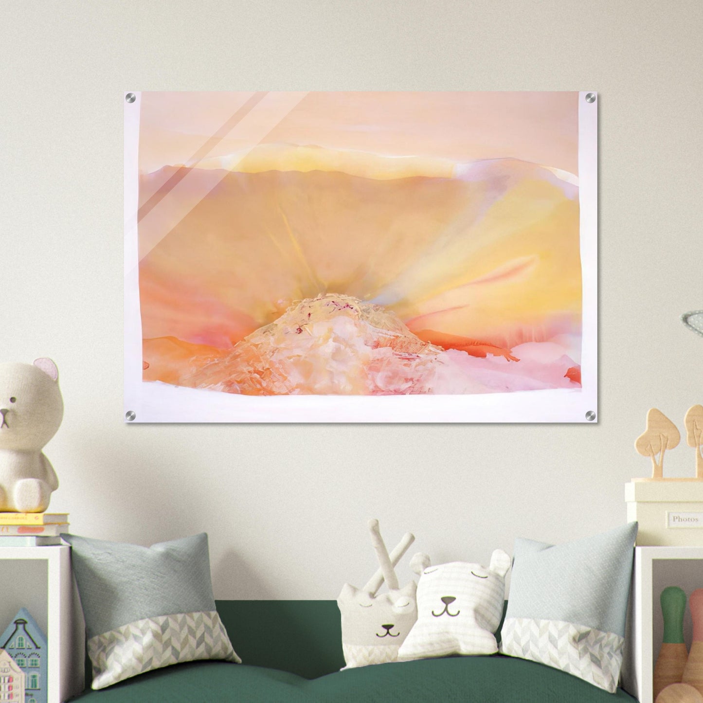 Eye Of The Pyramid Version I - 1988 - Ronnie Landfield Acrylic Print - 70x100 cm / 28x40″ inches
