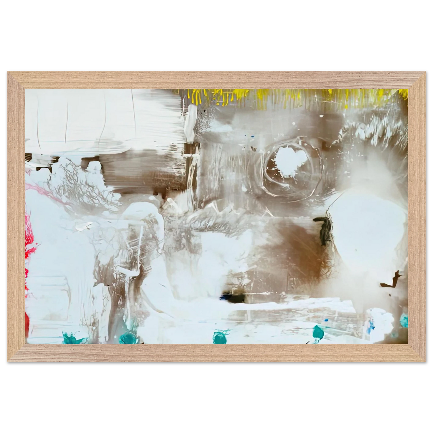 Helen Frankenthaler - Arctic Thaw, 1990- Wall Art - 28x40 inches / 70x70 cm - Canvas (Imperial)-canvas - -