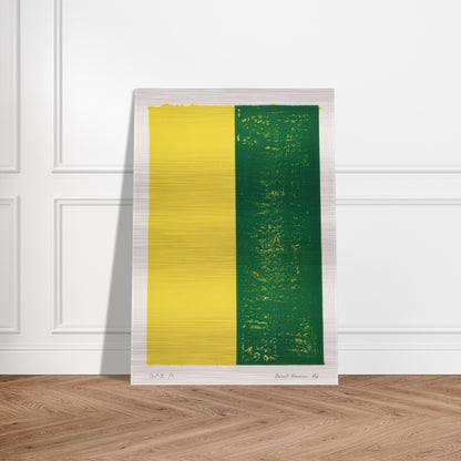 Canto XI - Barnett Newman Brushed Aluminum Print - 70x100 cm / 28x40 inches | Barnett Newman Aluminum Print | Barnett Newman Prints