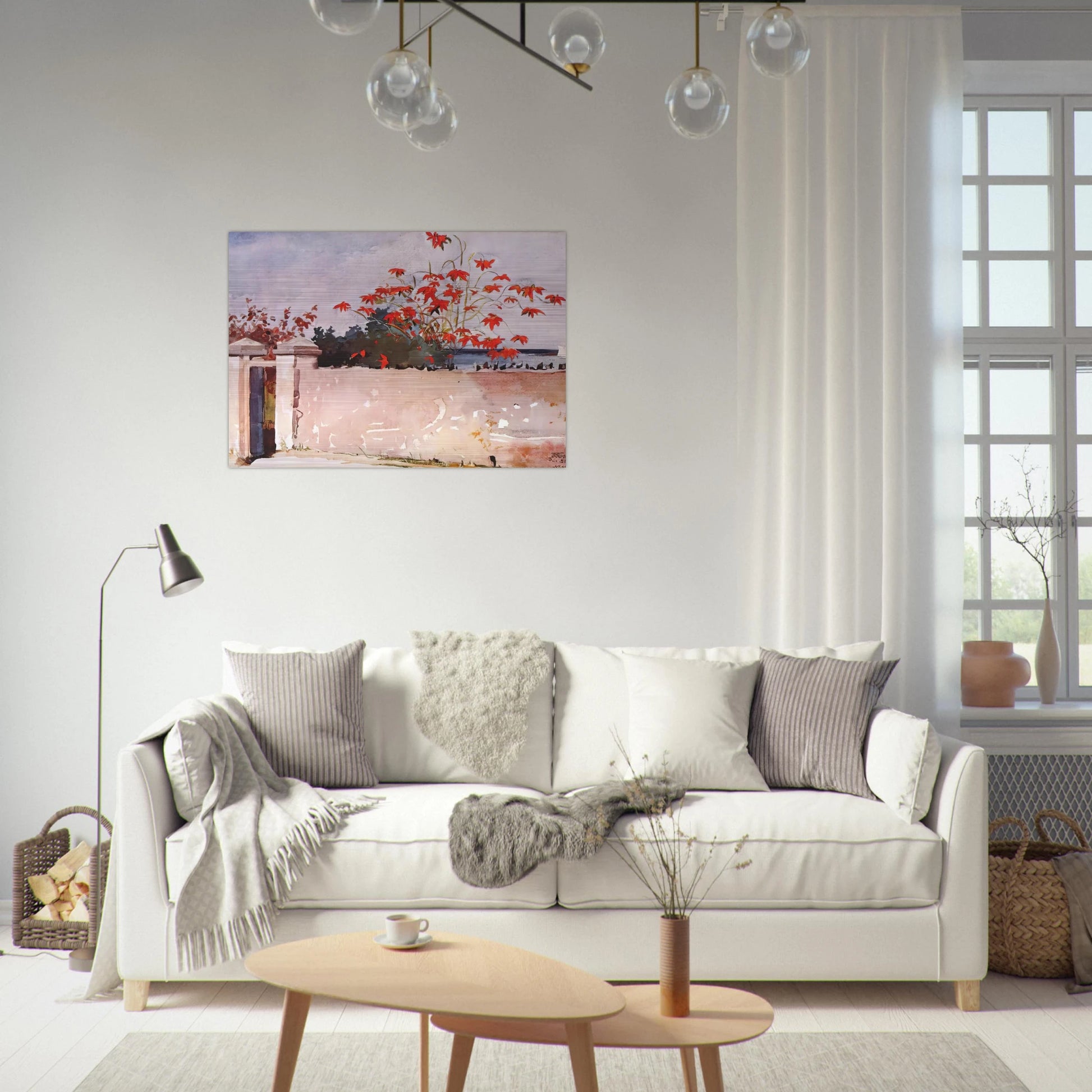 A WALL NASSAU - Winslow Homer Brushed Aluminum Print - 70x100 cm / 28x40 inches | Winslow Homer Aluminum Print | Winslow Homer Prints