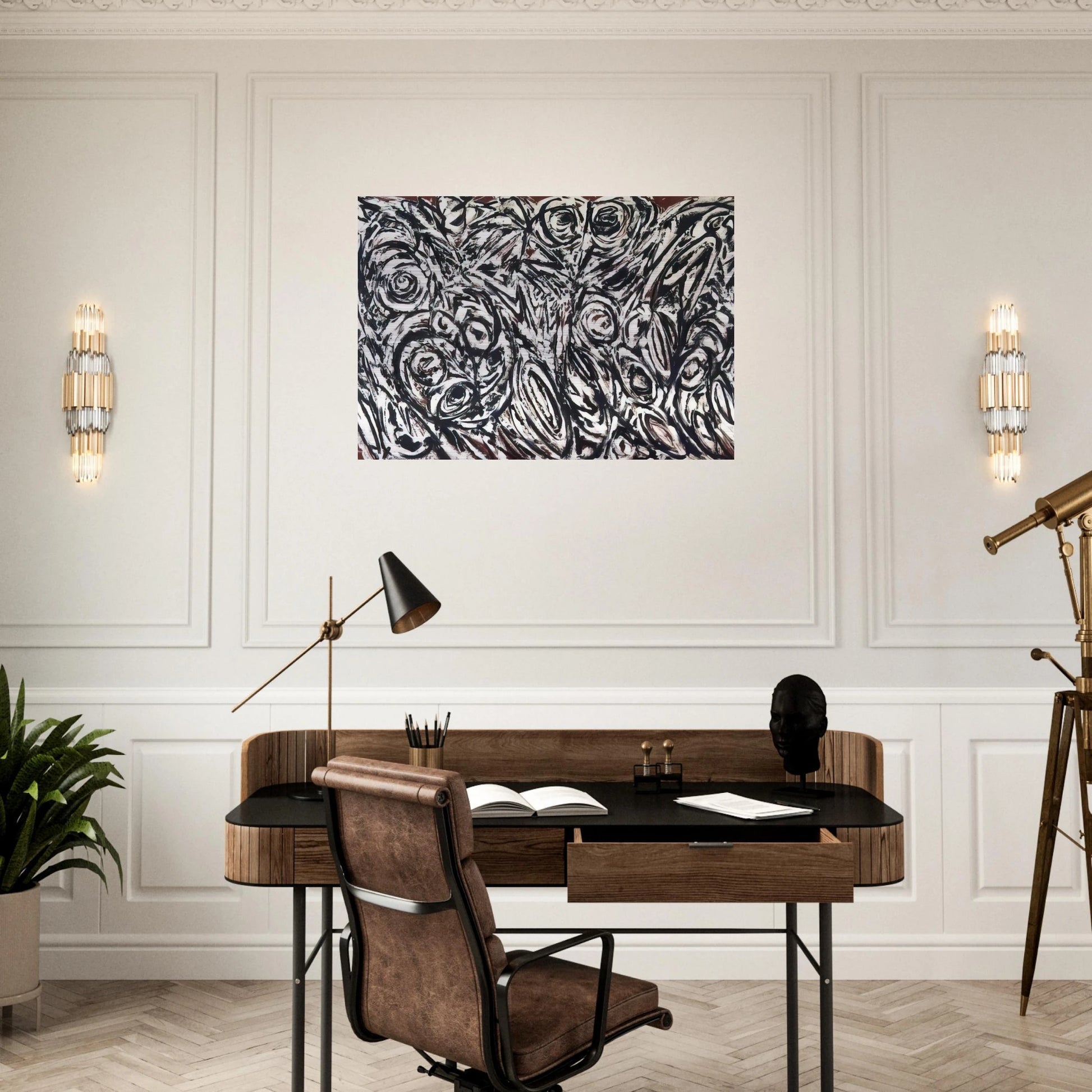 Night Creatures - Lee Krasner Brushed Aluminum Print - 70x100 cm / 28x40 inches | Lee Krasner Aluminum Print | Lee Krasner Prints