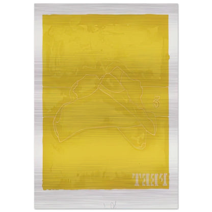 FEET 1974 - Jasper Johns Brushed Aluminum Print - 70x100 cm / 28x40 inches | Jasper Johns Aluminum Print | Jasper Johns Prints
