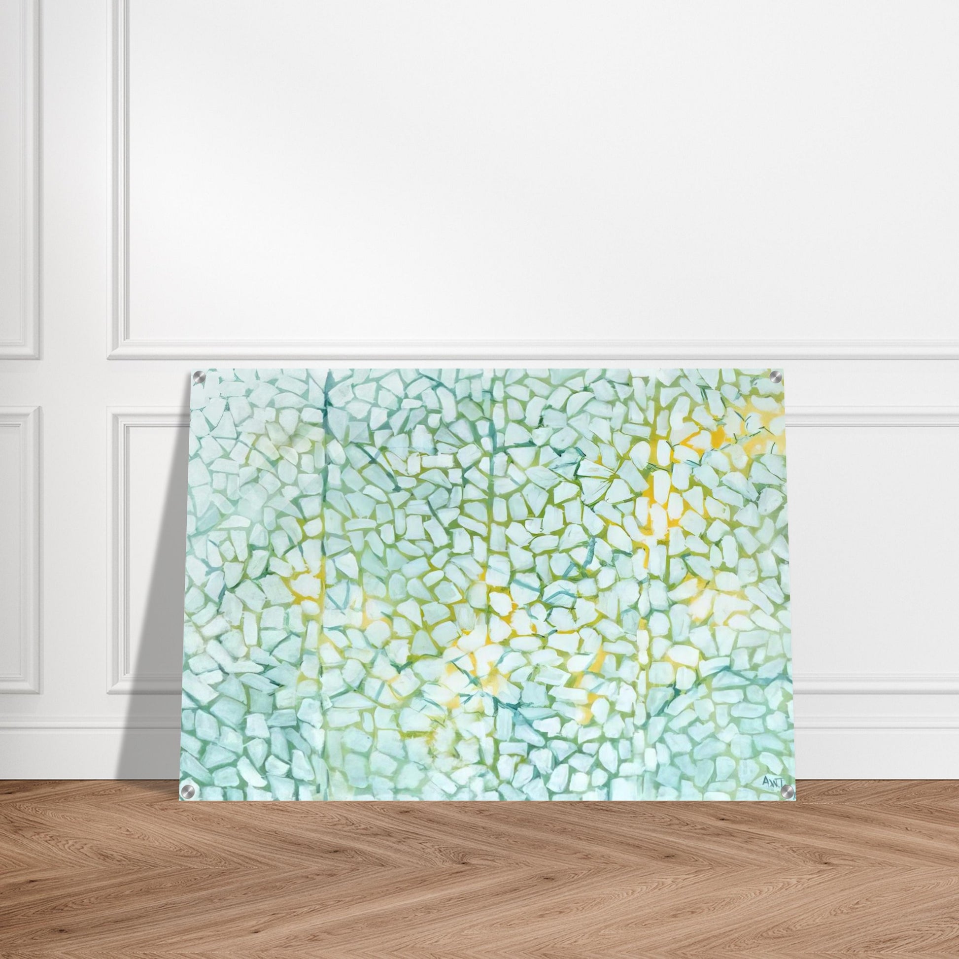 WHITE DAISIES RHAPSODY 1973 - Alma Woodsey Thomas Acrylic Print - 70x100 cm / 28x40″ inches