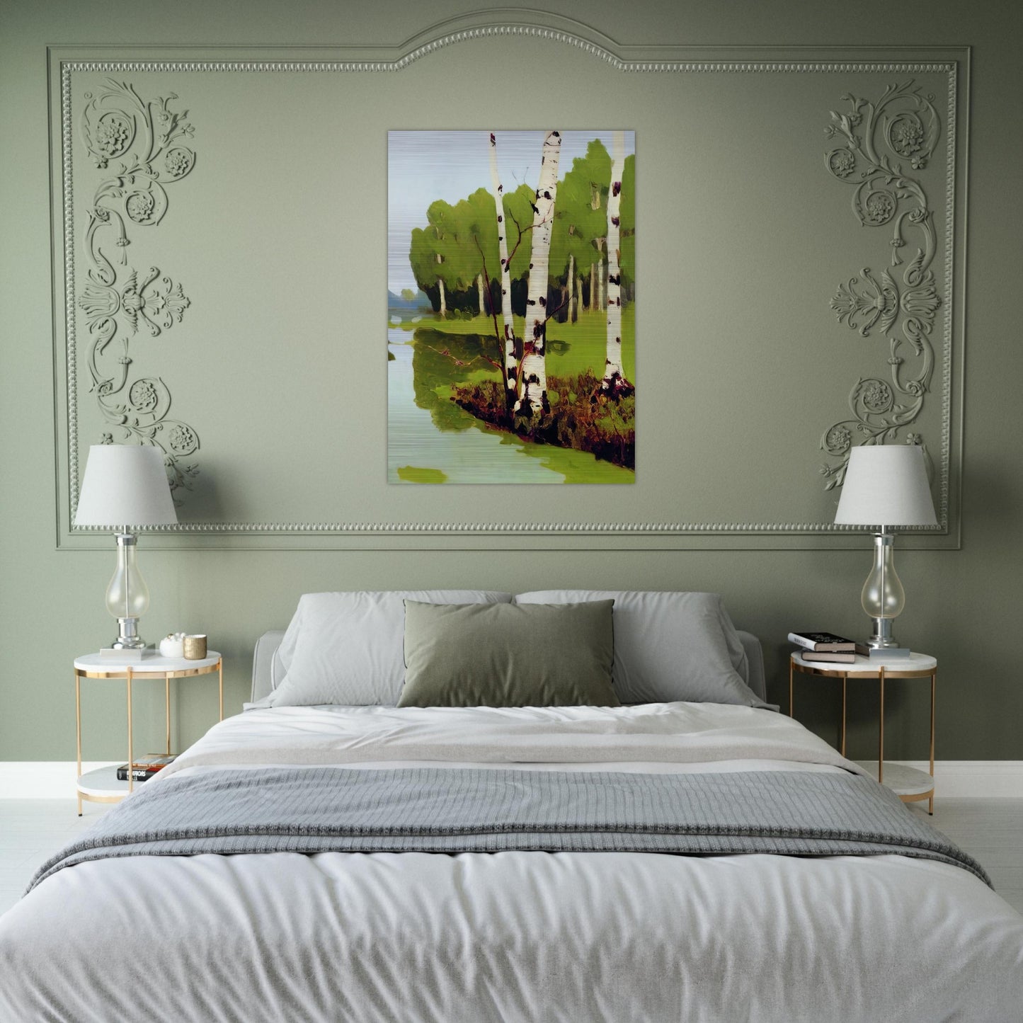 Birches - Arkhyp Kuindzhi Brushed Aluminum Print - 70x100 cm / 28x40 inches | Arkhyp Kuindzhi Aluminum Print | Arkhyp Kuindzhi Prints