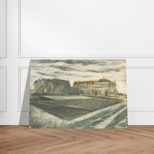 The Houses on Schenkweg where Van Gogh Lived - Vincent van Gogh Acrylic Print - 70x100 cm / 28x40″ inches