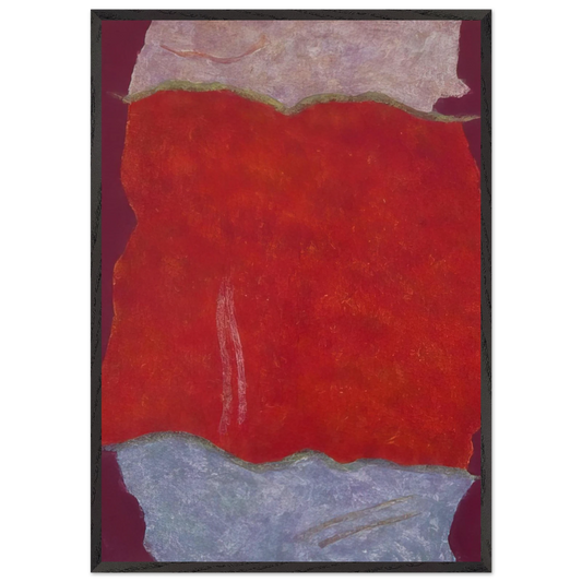 Infinity Field Lefkada Series I - 1980 - Theodoros Stamos 70x100 cm / 28x40 inches Framed Art Print – Black Wooden Frame