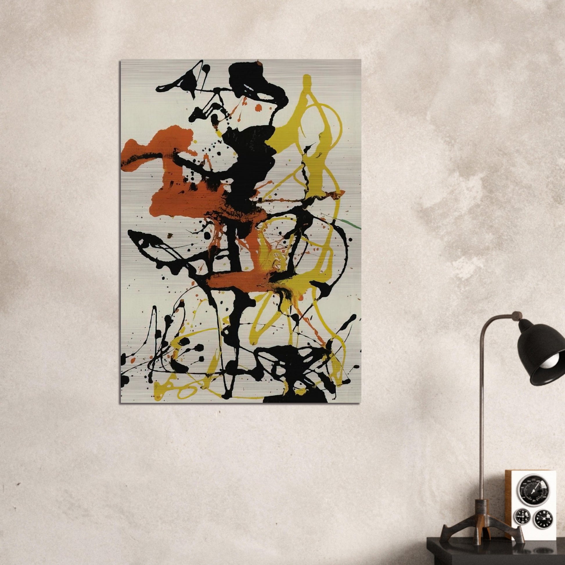 NUMBER 26 1949 - Jackson Pollock Brushed Aluminum Print - 70x100 cm / 28x40 inches | Jackson Pollock Aluminum Print | Jackson Pollock Prints