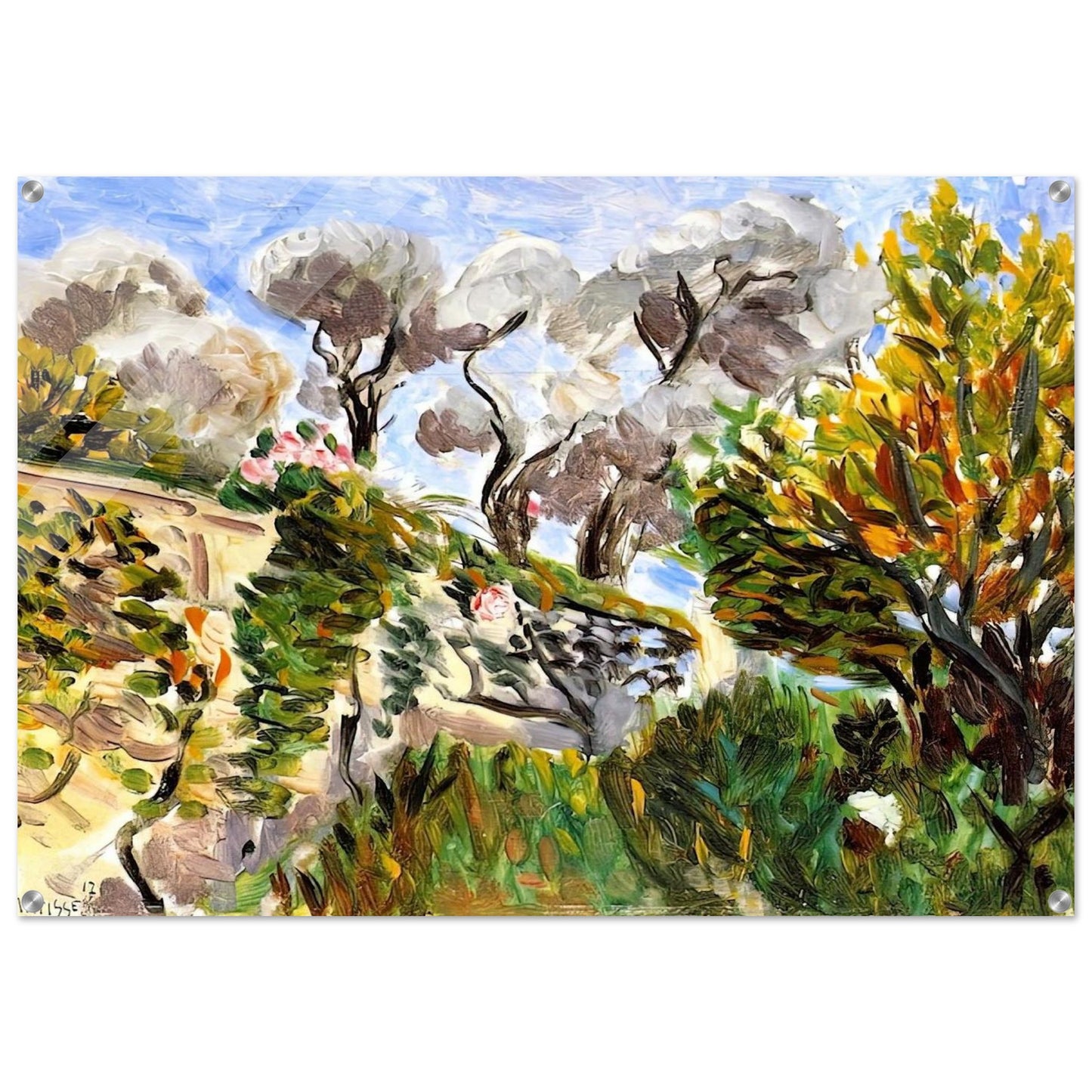 OLIVE TREES RENOIR S GARDEN IN CAGNES 1917 - Henri Matisse Acrylic Print - 70x100 cm / 28x40″ inches