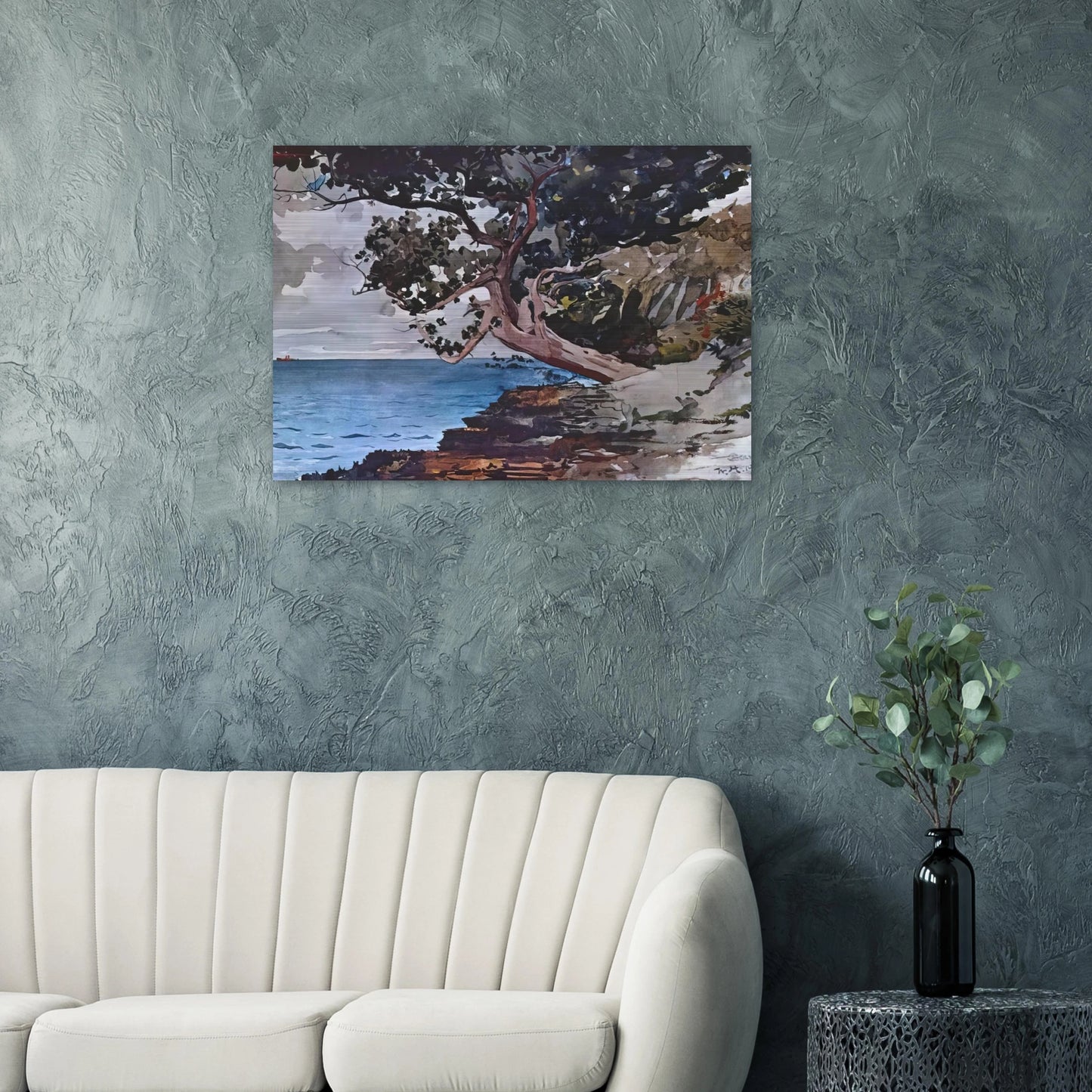NORTH ROAD BERMUDA - Winslow Homer Brushed Aluminum Print - 70x100 cm / 28x40 inches | Winslow Homer Aluminum Print | Winslow Homer Prints
