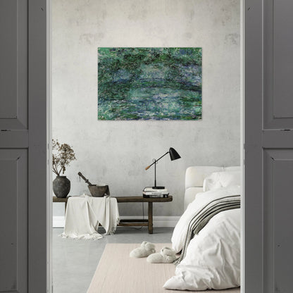 The Japanese Bridge 6 - claude monet Brushed Aluminum Print - 70x100 cm / 28x40 inches | claude monet Aluminum Print | claude monet Prints