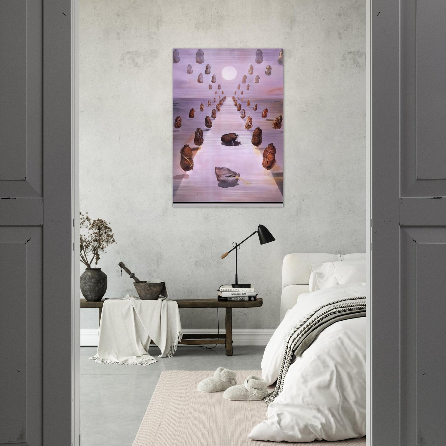 THE PATH OF ENIGMA - Salvador Dali Brushed Aluminum Print - 70x100 cm / 28x40 inches | Salvador Dali Aluminum Print | Salvador Dali Prints