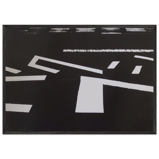 Untitled XVIII - 1981 - Nasreen Mohamedi 70x100 cm / 28x40 inches Framed Art Print – Black Wooden Frame