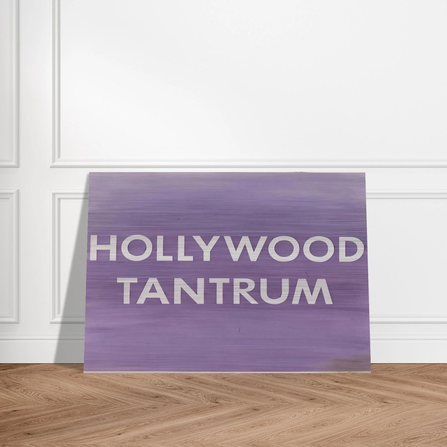 HOLLYWOOD TANTRUM 1979 - Edward Ruscha Brushed Aluminum Print - 70x100 cm / 28x40 inches | Edward Ruscha Aluminum Print | Edward Ruscha Prints